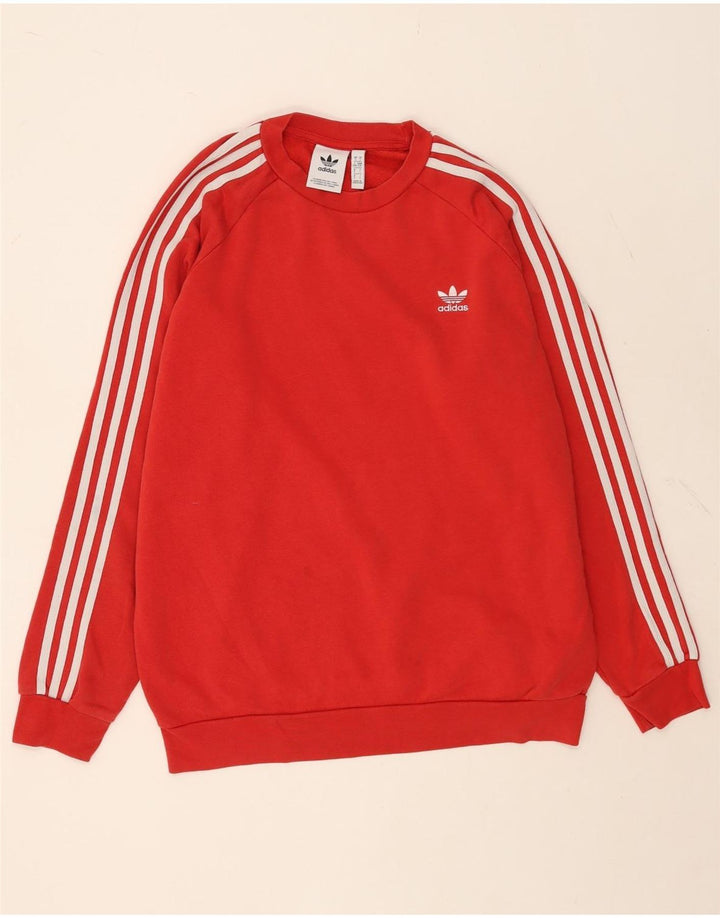 Adidas Męska Bluza Sweter Duża Czerwona Bawełna