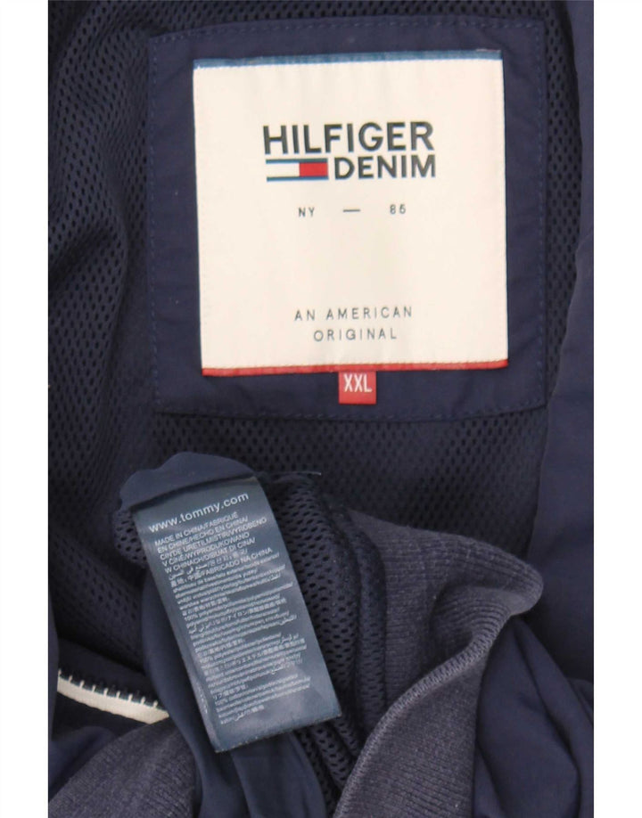 Męska kurtka bomber Tommy Hilfiger UK 44 2XL Granatowy poliamid