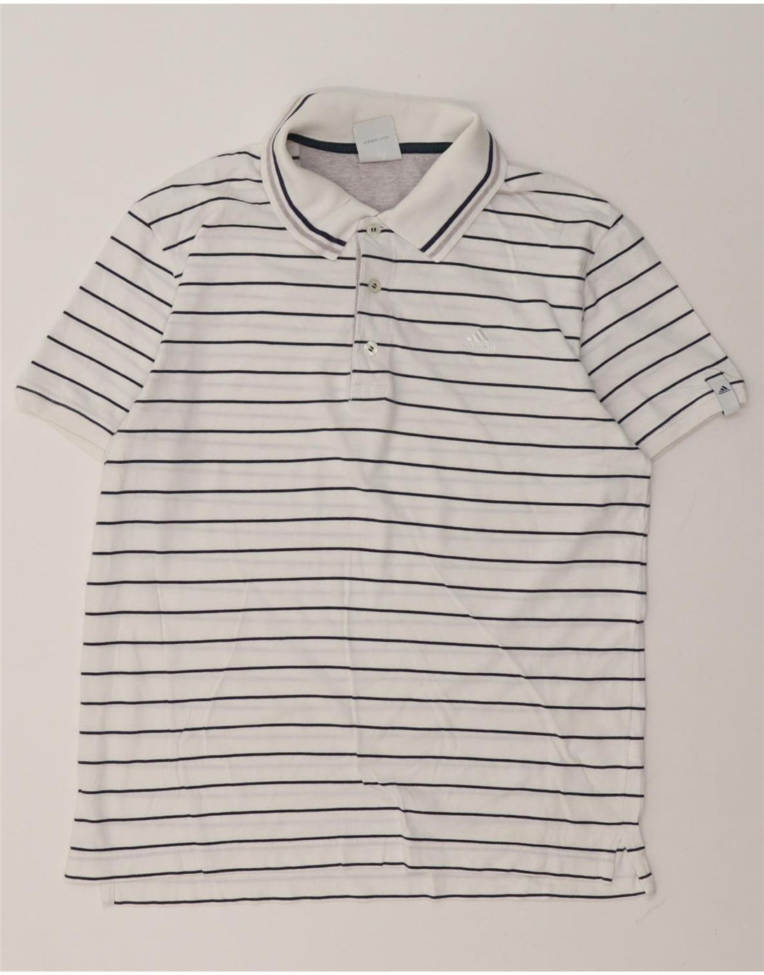 Męska koszulka polo Adidas UK 40/42 Średnia biała bawełna