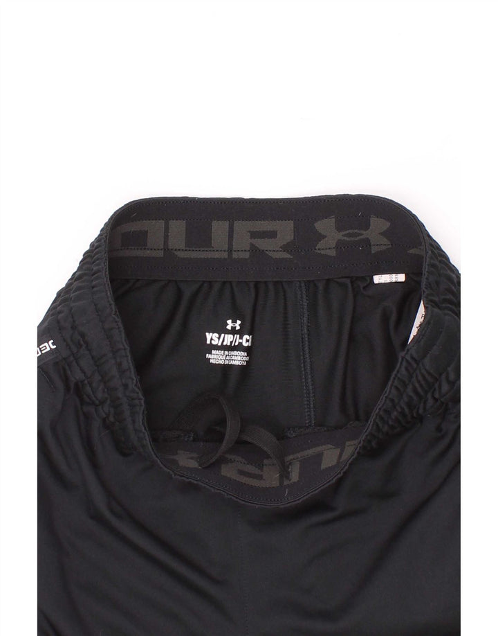 Chłopięce spodenki sportowe Under Armour z grafiką, 7-8 lat, małe, czarne, poliestrowe