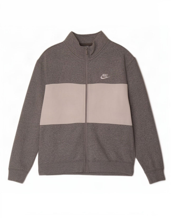 Męska kurtka dresowa Nike, bawełniana, w kolorze średniej szarości