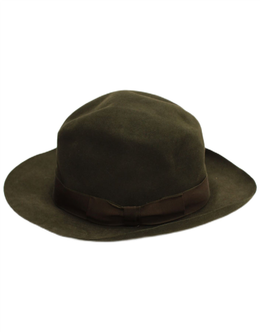 Męski kapelusz Fedora Cervo, średni khaki, klasyczny