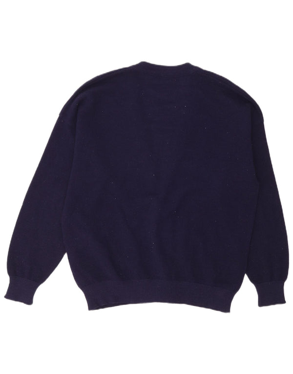 Lacoste Męski sweter rozpinany Rozmiar 6 XL Granatowa wełna