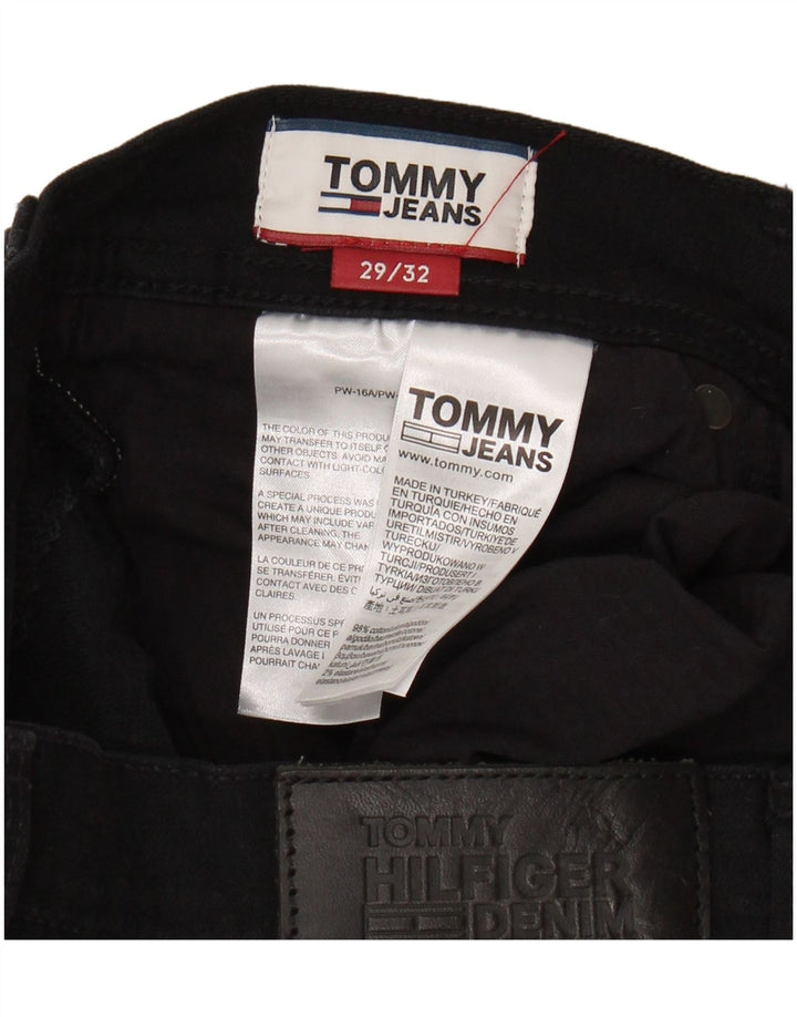 TOMMY HILFIGER Męskie jeansy Ryan Straight W29 L32 Czarne bawełniane