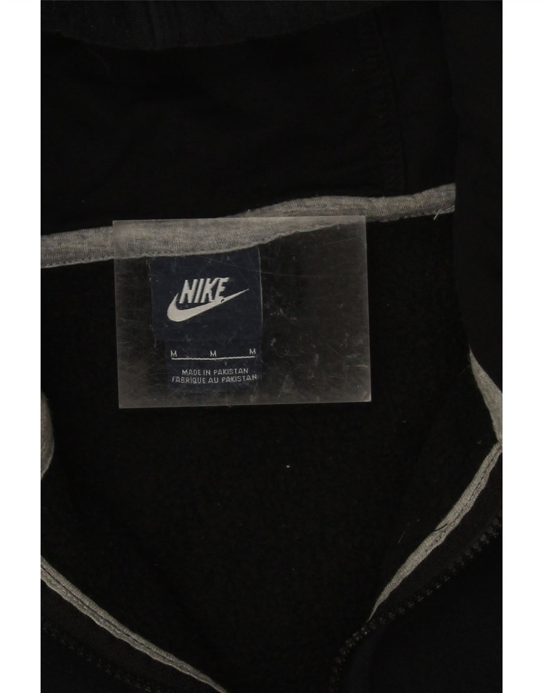 Męski sweter z kapturem i zamkiem błyskawicznym Nike, średni czarny, bawełniany
