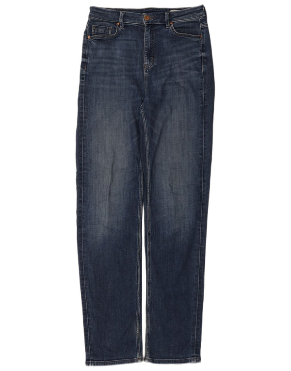Marks & Spencer Damskie The Sophia Straight Jeans UK 10 Małe W30 L33 Niebieskie