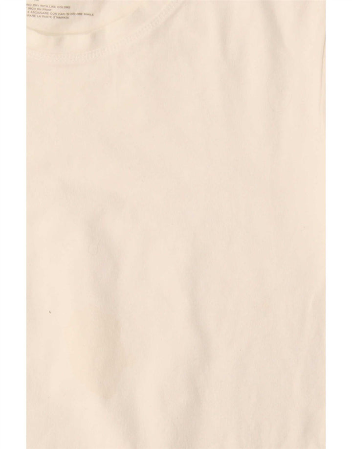 T-shirt damski Gap Top UK 10 Small, biały, bawełniany
