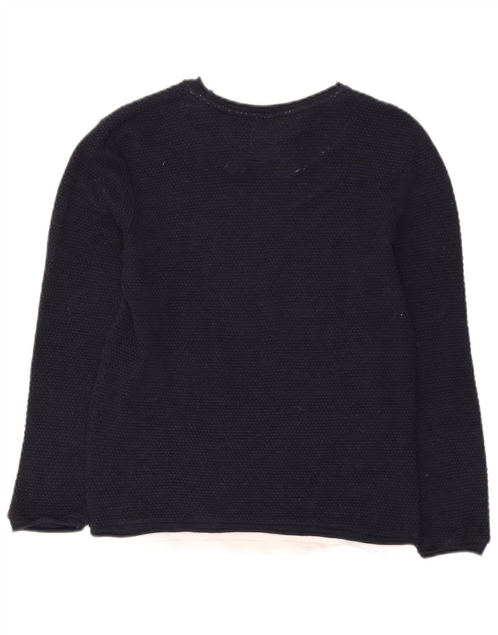 Męski sweter z okrągłym dekoltem Zara, średni granat