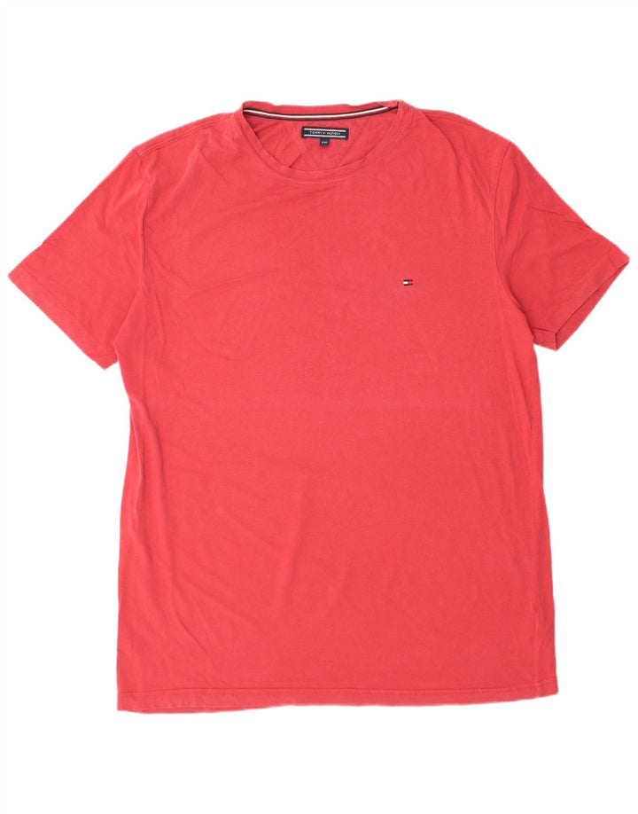 T-shirt męski Tommy Hilfiger Top 2XL, czerwony, bawełniany