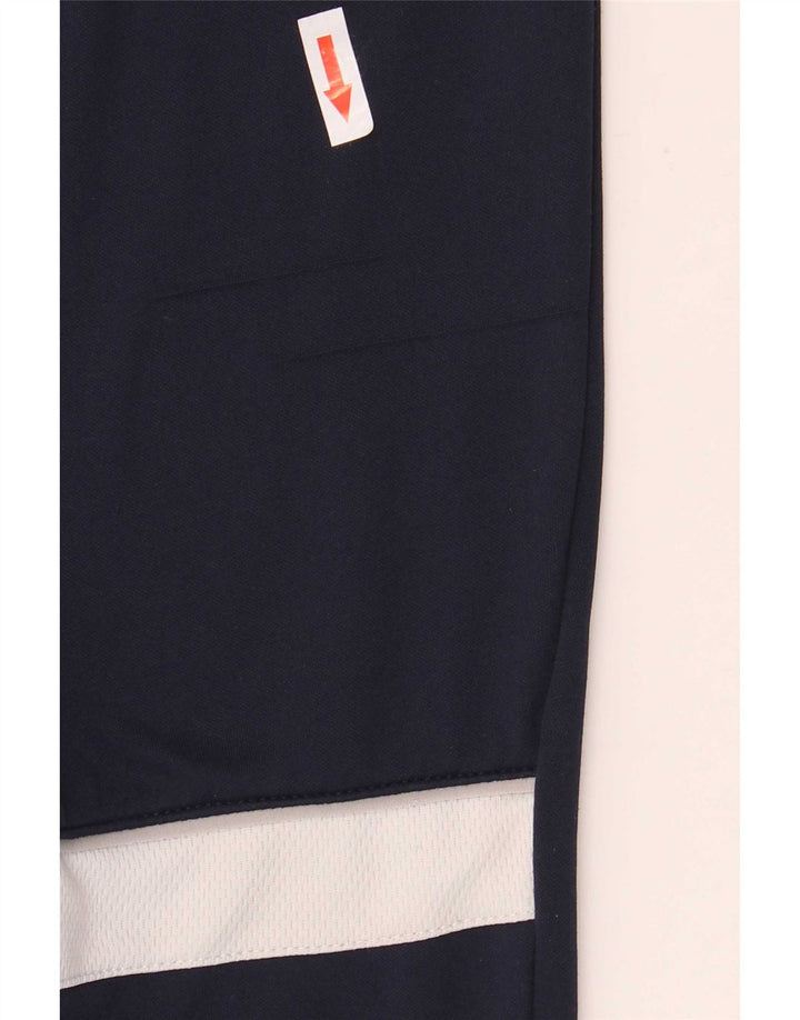 Męskie spodnie dresowe Nike Dri Fit, poliester w kolorze średniego granatu, w blokach kolorów