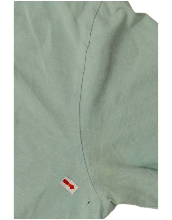 Damska koszulka z grafiką NEW BALANCE Top UK 14, średnia zielona bawełna