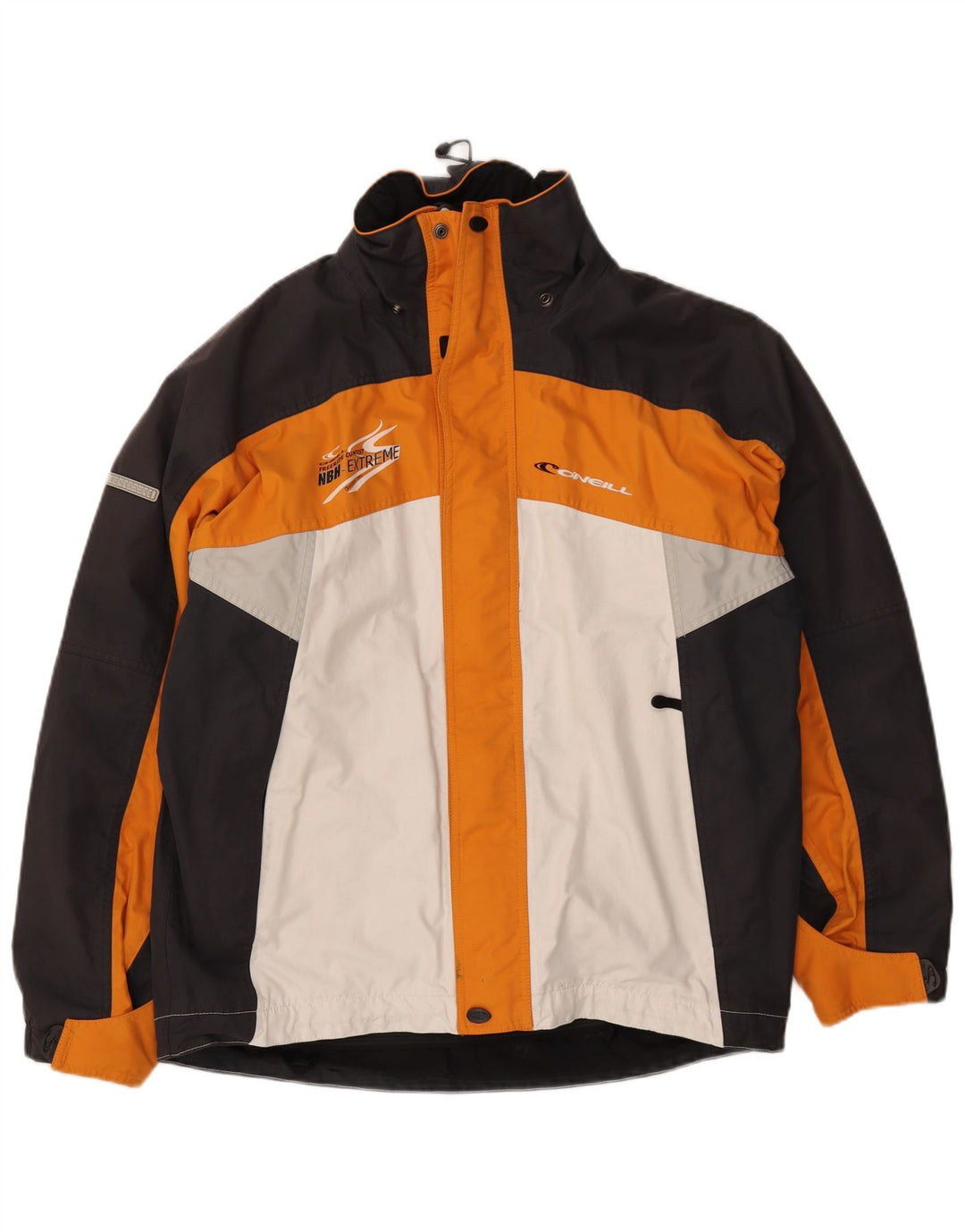 O'NEILL Mens Windbreaker Jacket UK 40 Large Black Colourblock Polyester