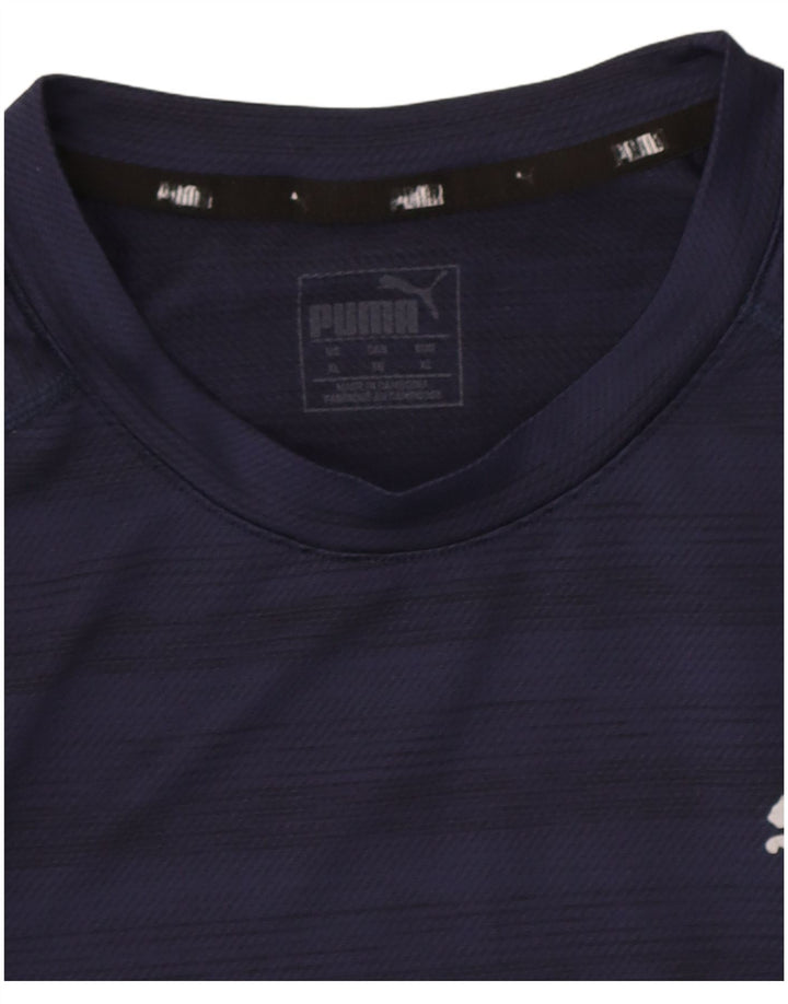 Męska koszulka T-shirt Puma XL, granatowa w paski