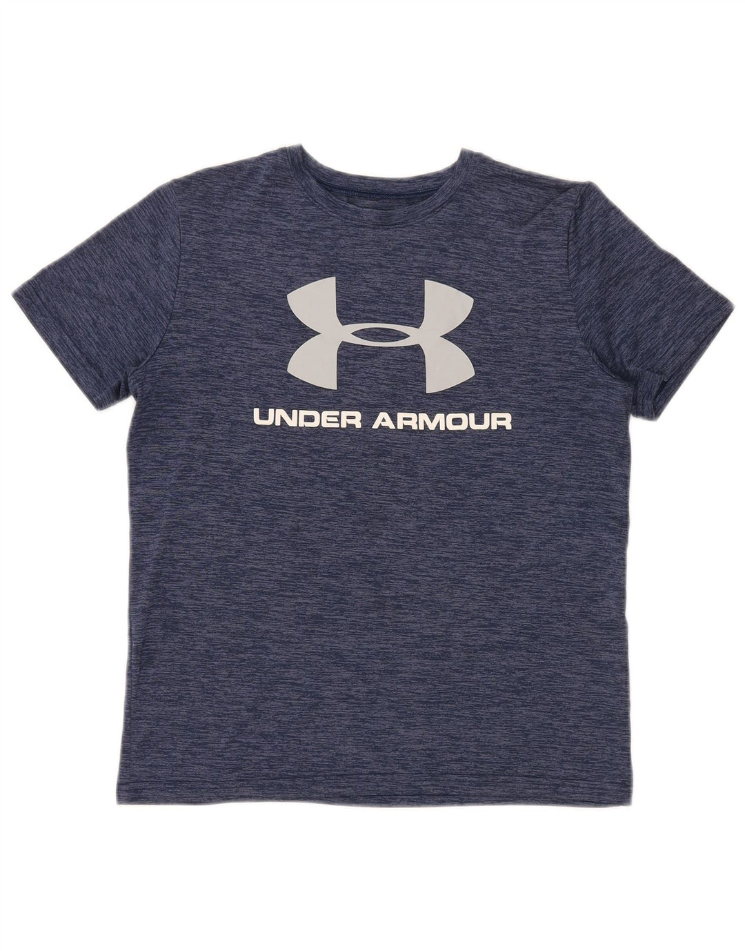 Chłopięcy T-shirt z grafiką UNDER ARMOUR Heat Gear 13-14 lat XL, granatowy