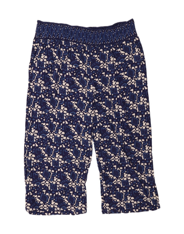 Spodnie damskie Fat Face UK 24 4XL W46 L26 Granatowe geometryczne