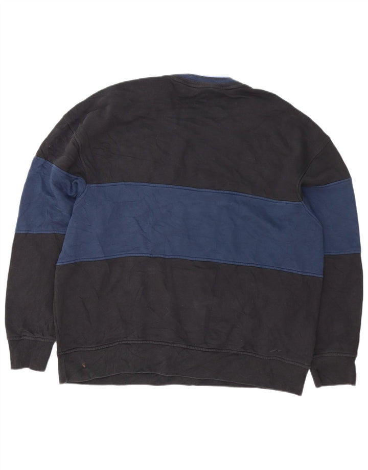 Męski sweter Levi's o swobodnym kroju, duży, granatowy, z blokami kolorów