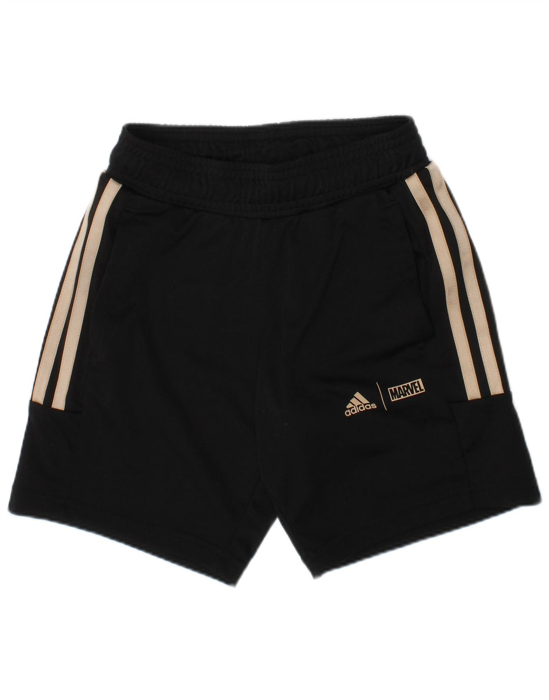 ADIDAS Boys Marvel Sport Shorts 5-6 Years  Black Polyester