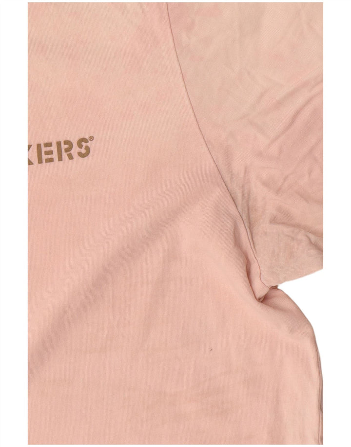 Męski T-shirt Dockers Slim Top, duży, różowy, bawełniany