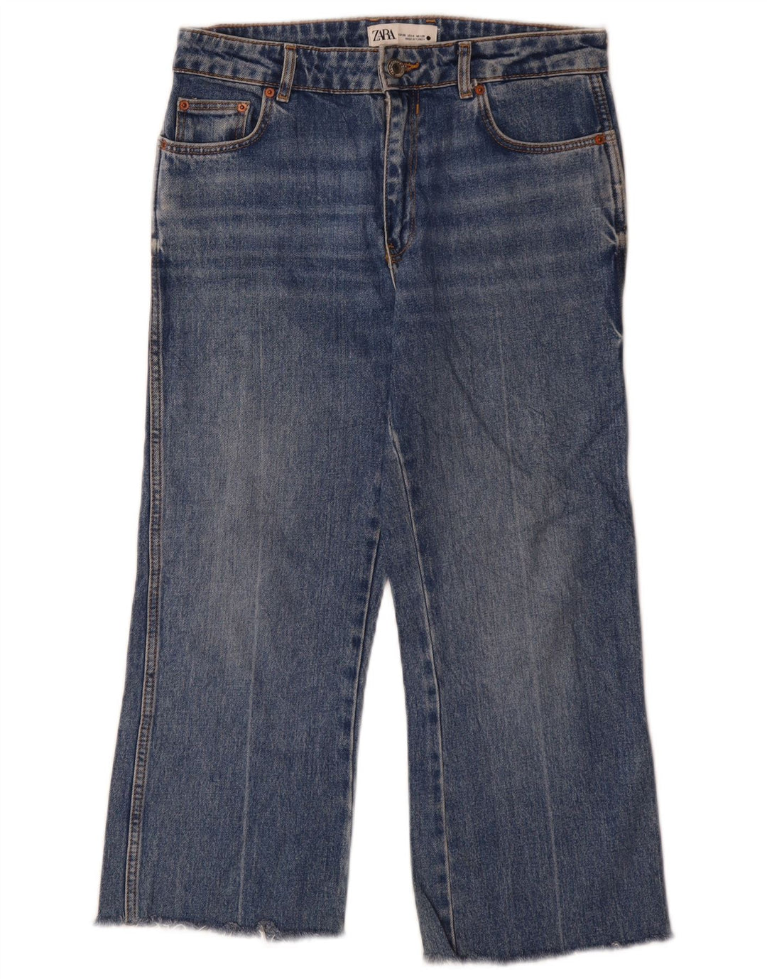 Dżinsy damskie Zara Cropped EU 36 XS W26 L26 Niebieskie