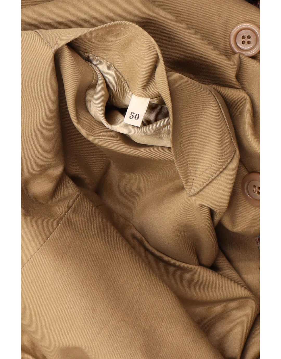 Dwustronny płaszcz damski w stylu vintage IT 50 XL beżowy