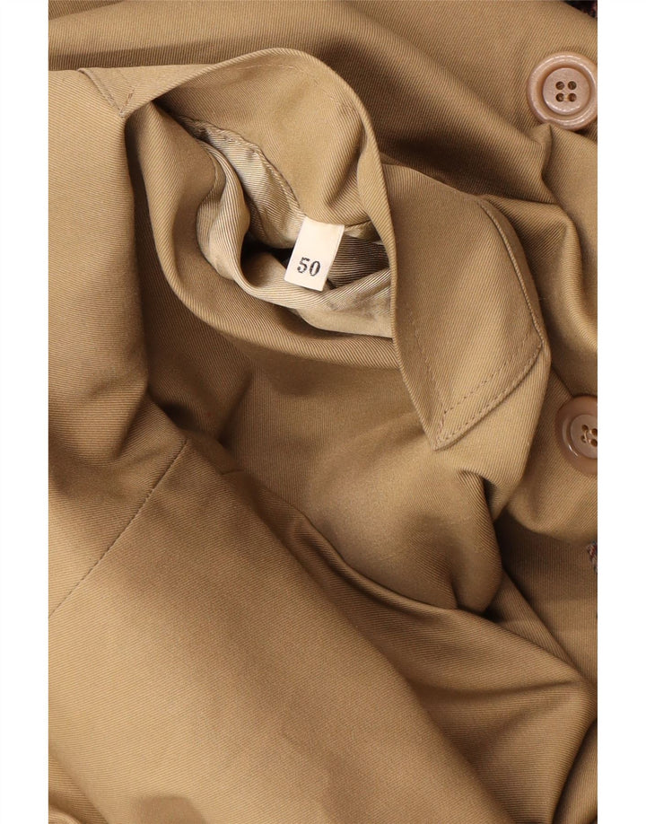Dwustronny płaszcz damski w stylu vintage IT 50 XL beżowy