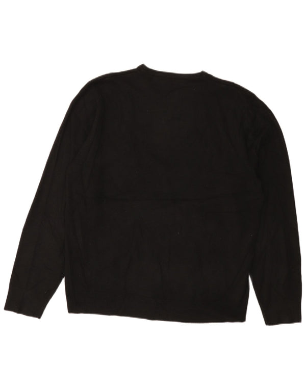 Sweter damski Marks & Spencer Blue Harbor z dekoltem w kształcie litery V, UK 16, duży czarny