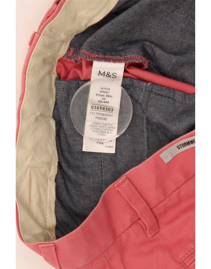 Męskie spodenki Chino Marks & Spencer W36, duże, różowe, bawełniane