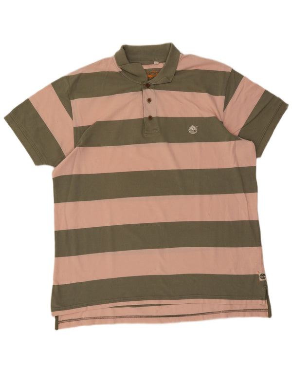 Męska koszulka polo Timberland 2XL, bawełniana w zielone paski