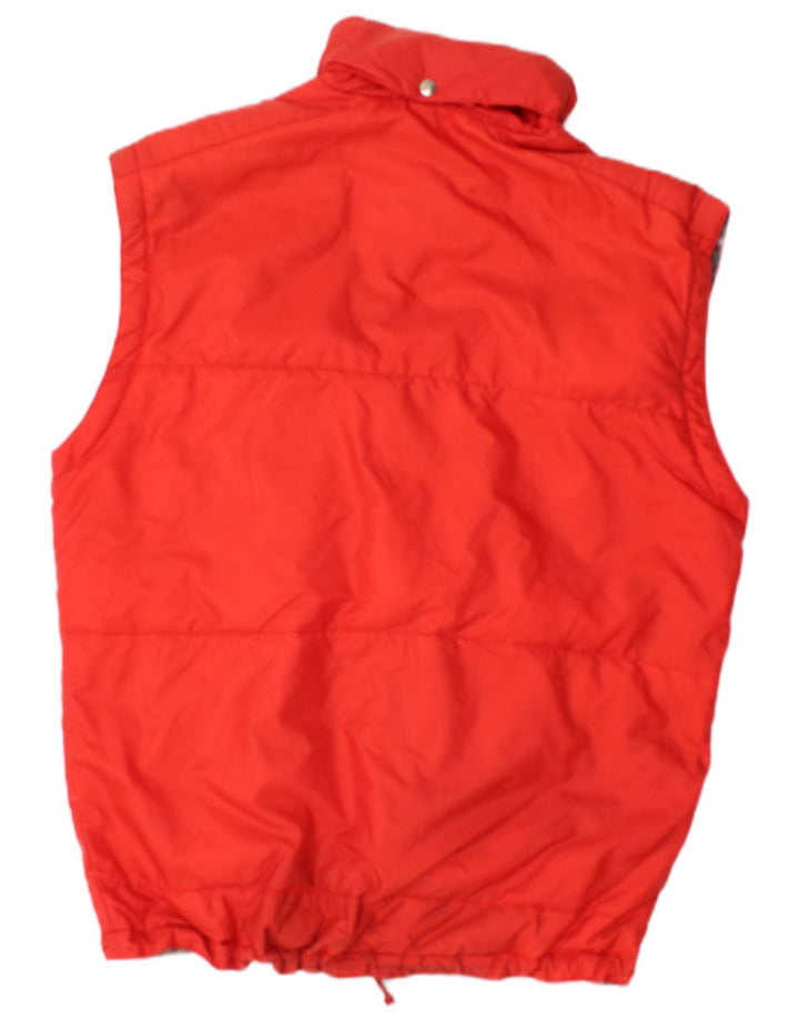 CIESSE PIUMINI Mens Hooded Padded Gilet UK38 Medium Red Polyamide