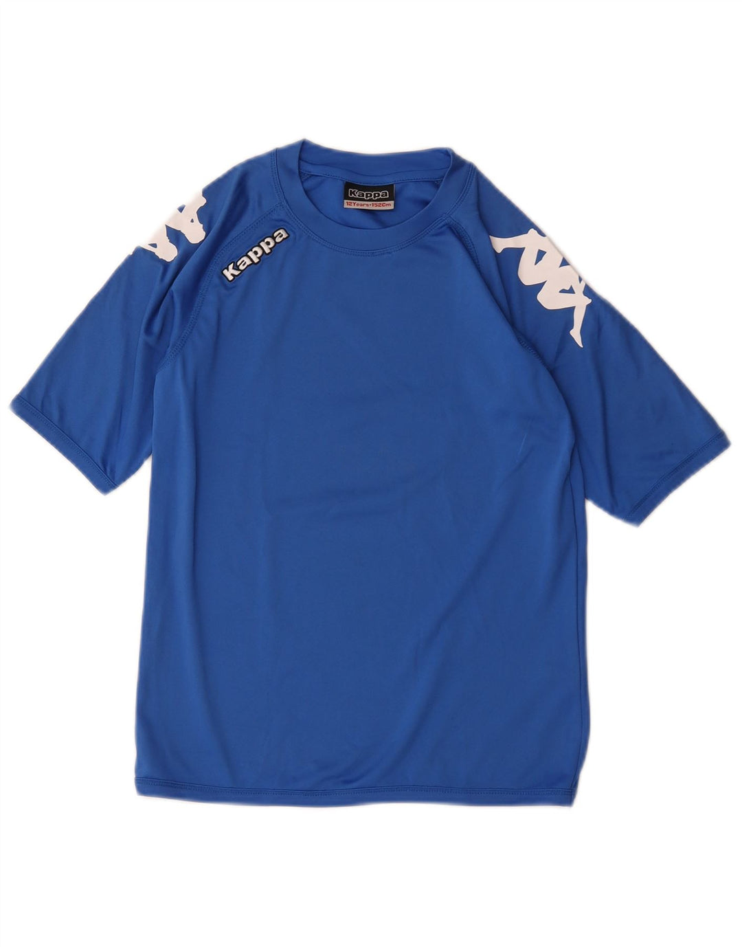 Chłopięcy T-shirt z grafiką Kappa 11-12 lat, niebieski poliester
