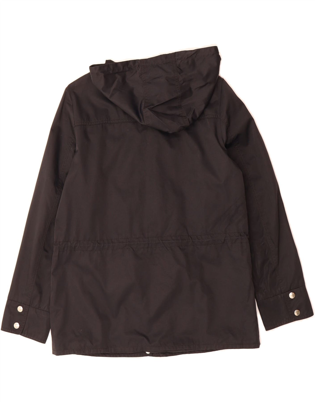 MICHAEL KORS Womens Hooded Utility Jacket UK 10 Small Black Cotton Vintage Michael Kors and Second-Hand Michael Kors from Messina Hembry 