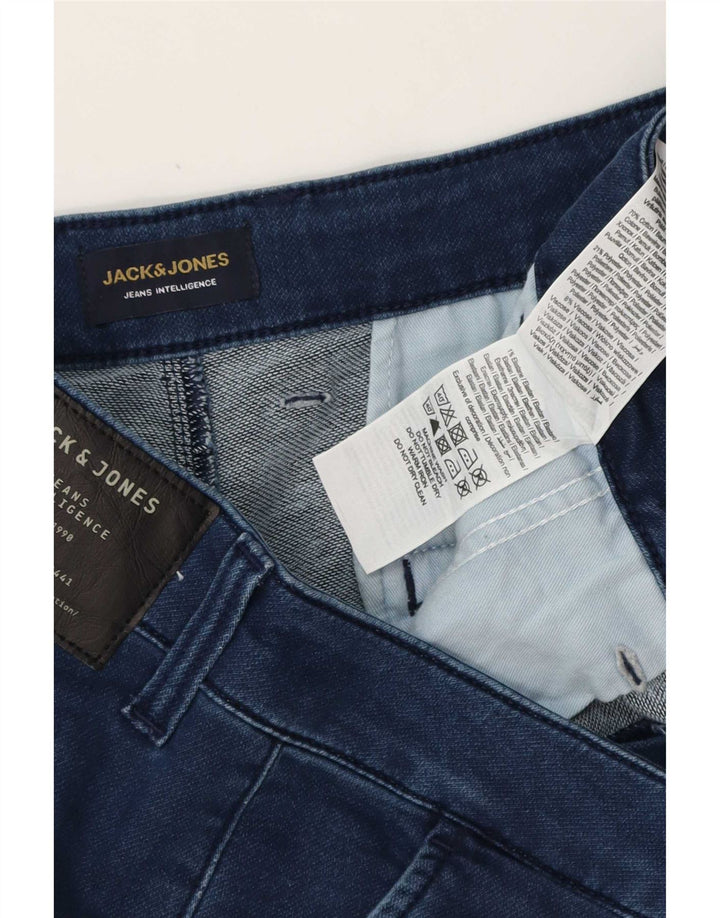 Męskie proste dżinsy Jack & Jones W34 L32 Niebieskie bawełniane
