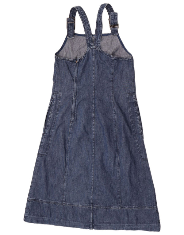 Damska sukienka dżinsowa bez rękawów Benetton UK 12 Medium Granatowa bawełna