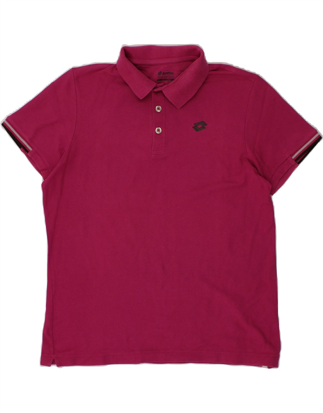 LOTTO Mens Polo Shirt Large Purple Cotton Vintage Lotto and Second-Hand Lotto from Messina Hembry 