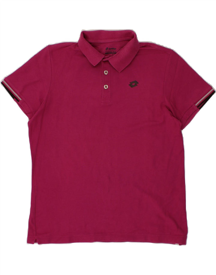 LOTTO Mens Polo Shirt Large Purple Cotton Vintage Lotto and Second-Hand Lotto from Messina Hembry 