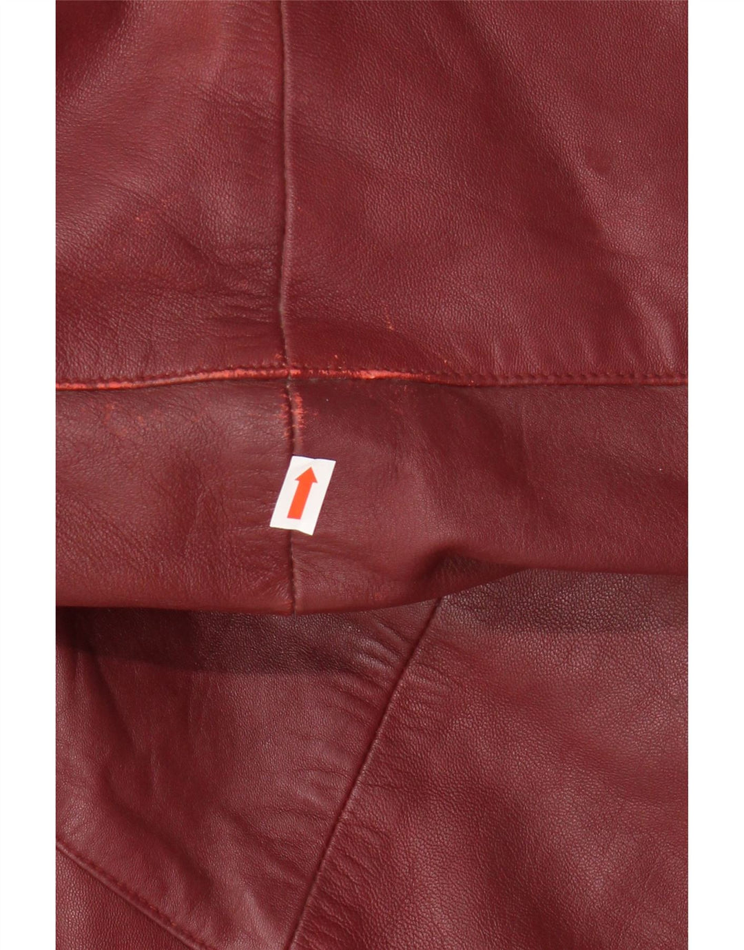 Barisal damski płaszcz skórzany oversize EU 48 2XL bordowa skóra