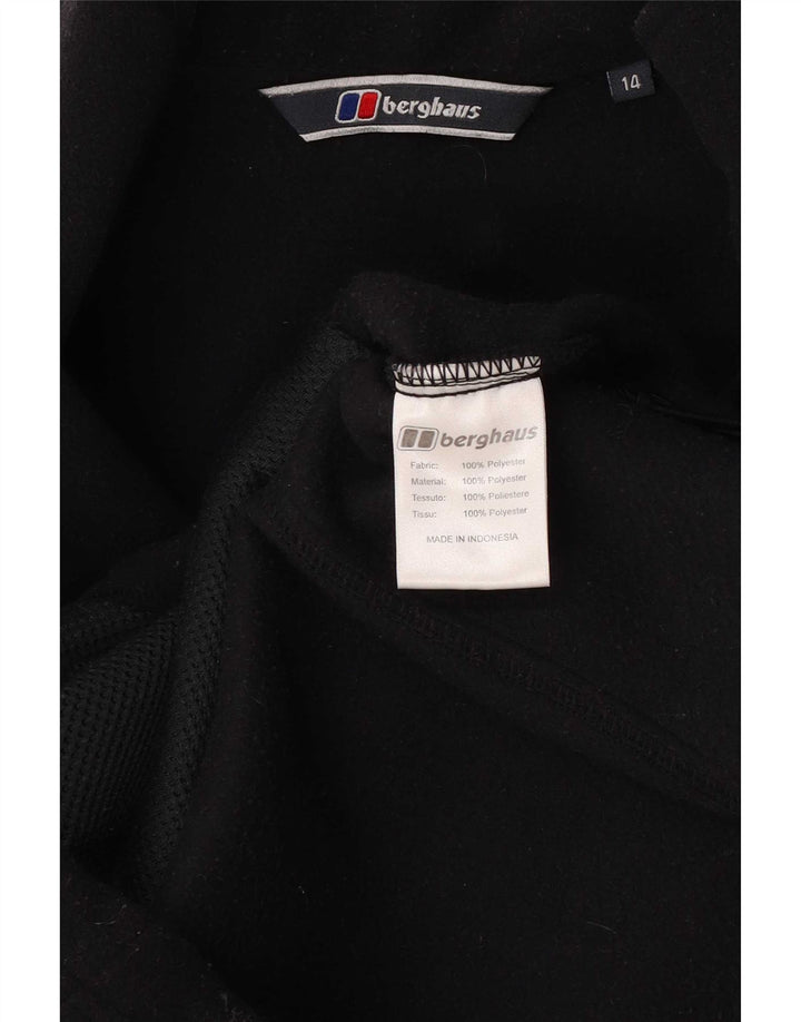 Damska kamizelka polarowa Berghaus UK 14, duża, czarna, poliester