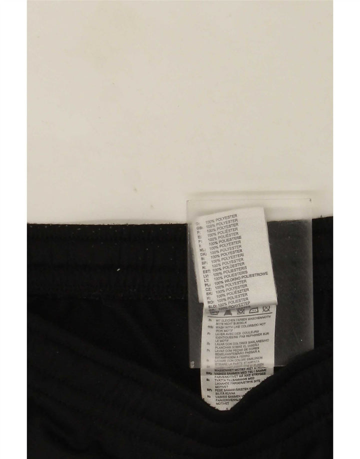 Męskie spodnie dresowe Adidas UK 42/44, duże, czarne, poliestrowe