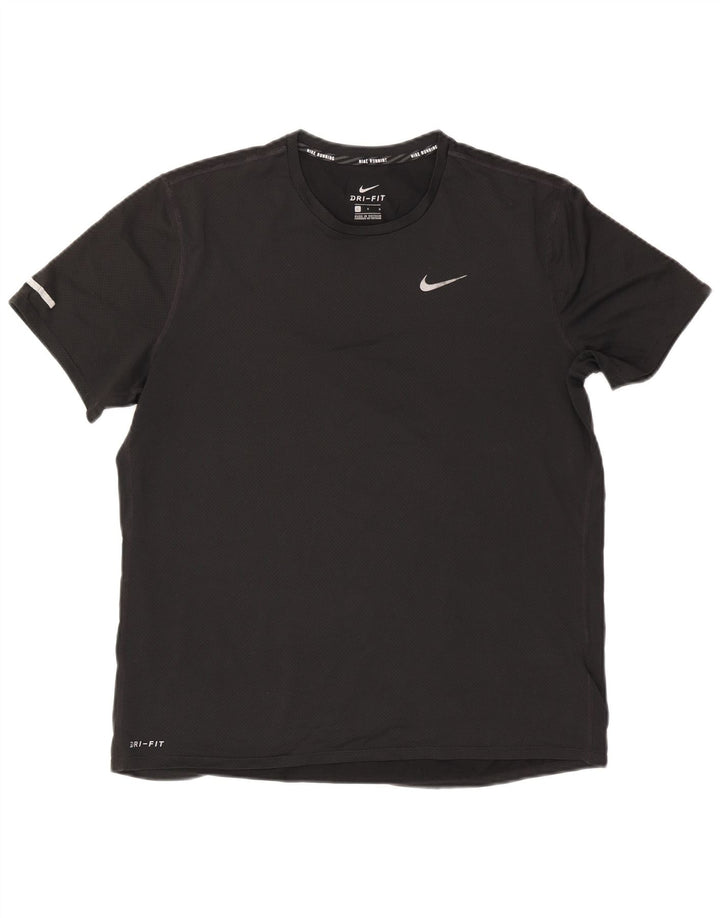 Męski T-shirt Nike Dri Fit, duży, czarny, poliestrowy