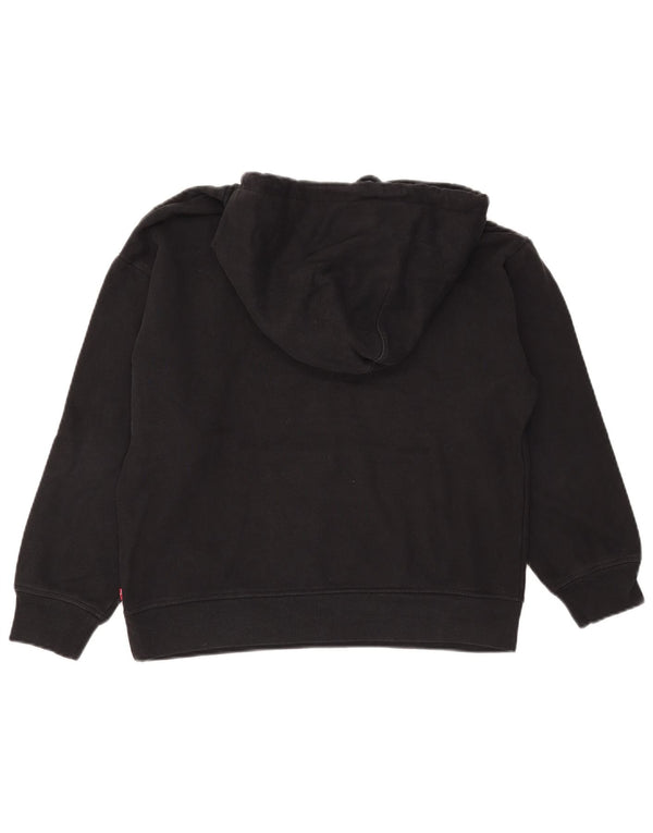 Damski sweter LEVI'S z grafiką, oversize, UK 10, mały, czarny, bawełniany