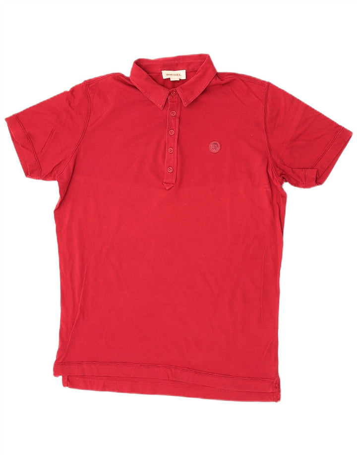 Męska koszulka polo Diesel, mała, bordowa