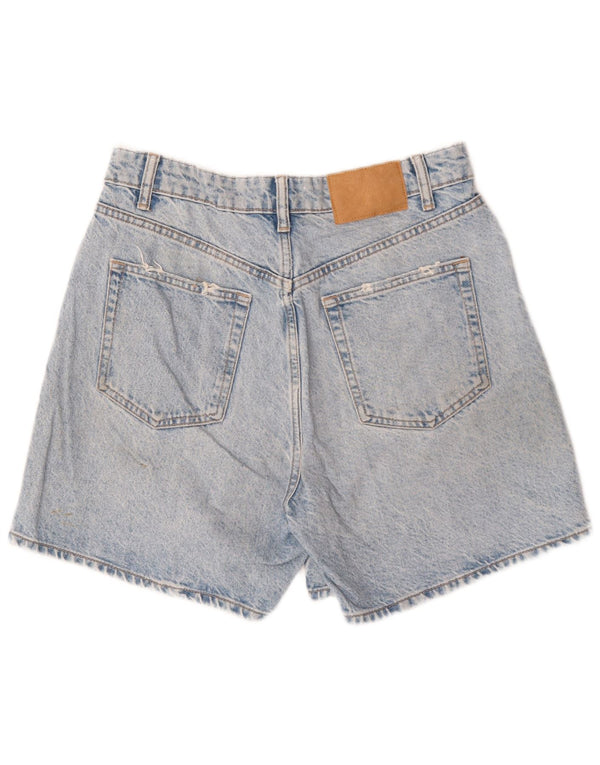 Damskie spodenki jeansowe Zara EU 40 Medium W30, niebieska bawełna
