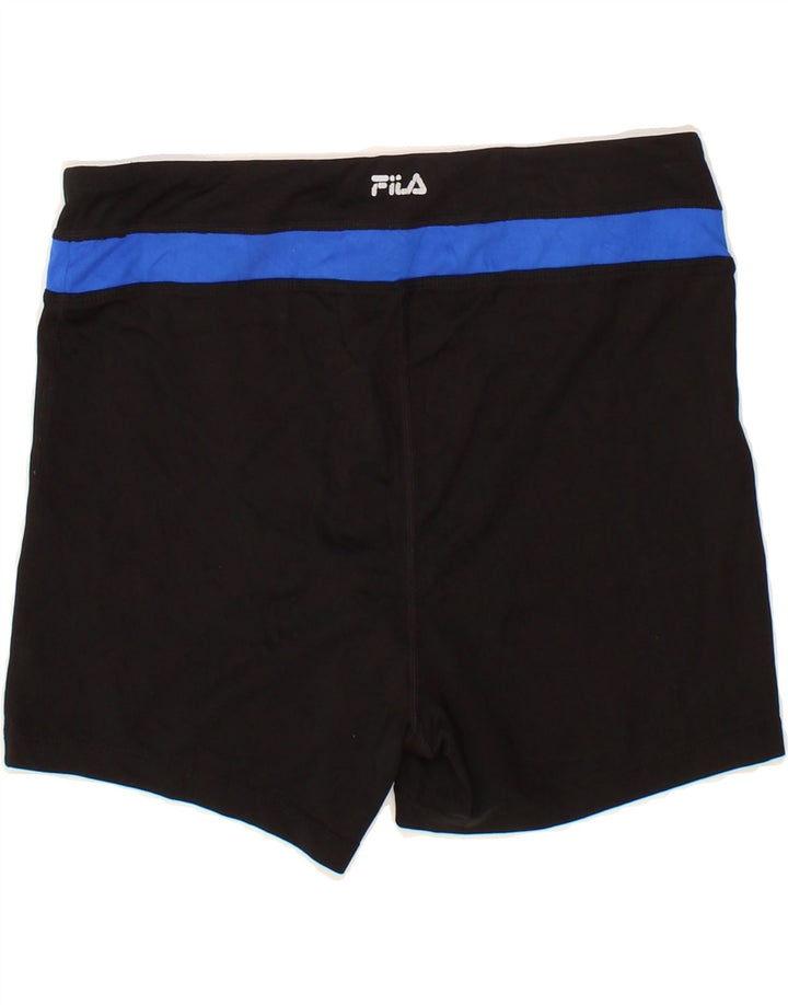 FILA Mens Swimming Shorts Small W28 L3 Black Colourblock Vintage Fila and Second-Hand Fila from Messina Hembry 
