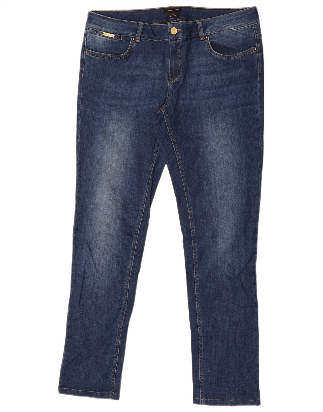 Jeansy damskie Massimo Dutti Slim Fit W36 L31 Granatowe
