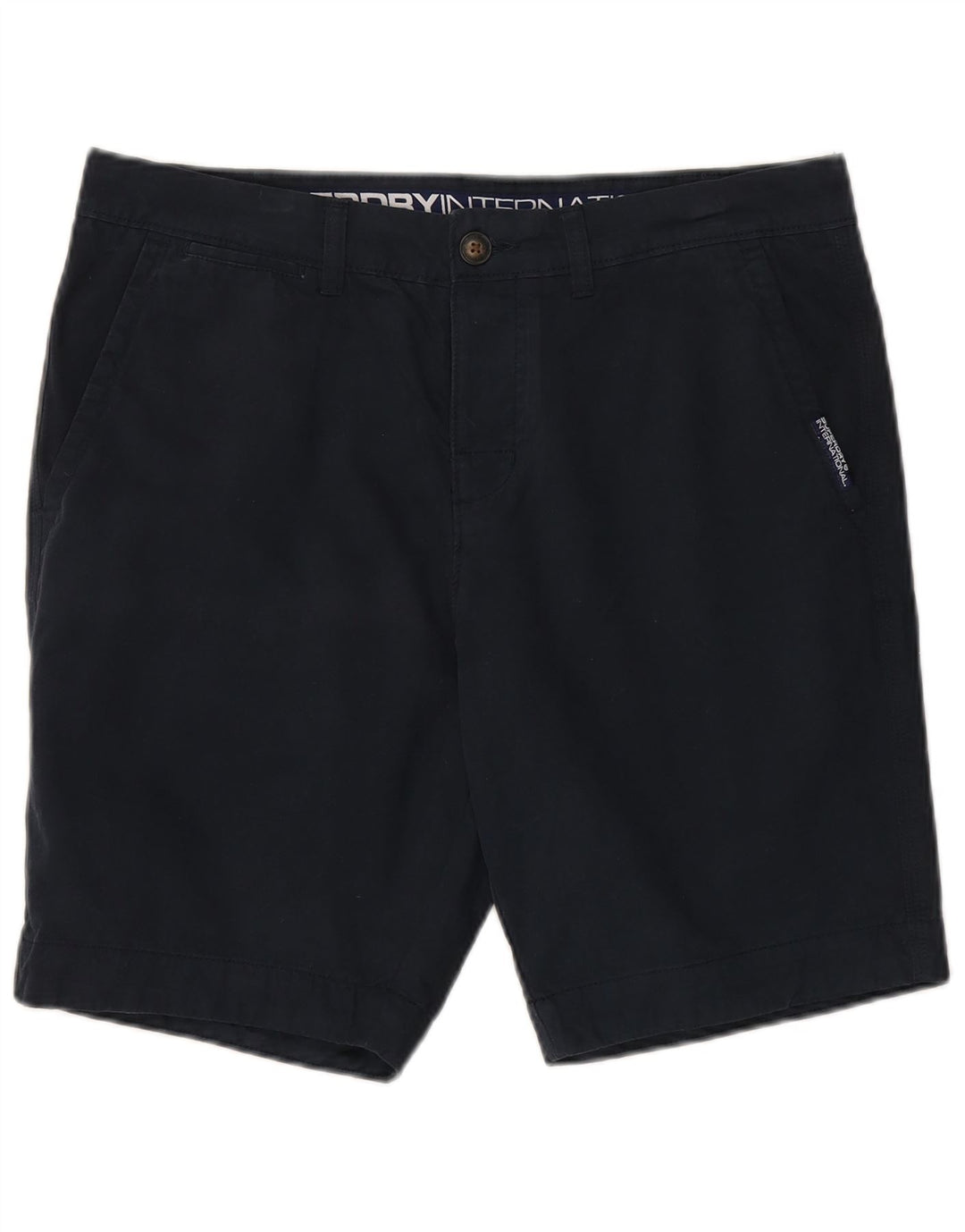 SUPERDRY Męskie spodenki Chino XL W38 Granatowe, bawełniane