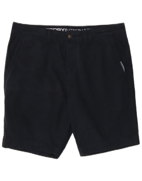 SUPERDRY Męskie spodenki Chino XL W38 Granatowe, bawełniane