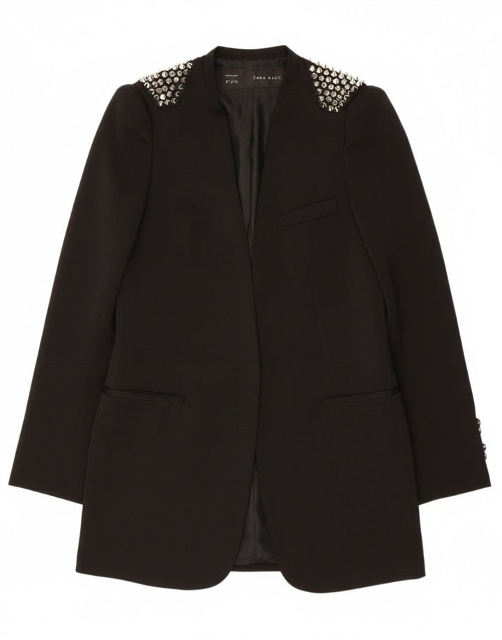 Damska otwarta marynarka Zara UK 12, średnia czarna