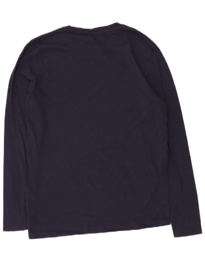 Top męski Jack & Jones z długim rękawem, średni, granatowy, bawełniany