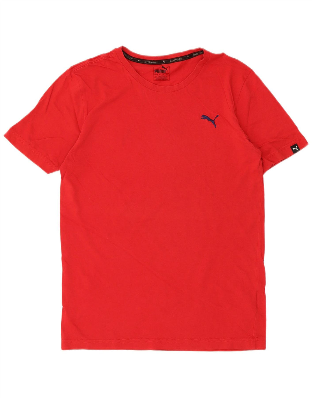 T-shirt męski Puma, mały, czerwony, bawełniany