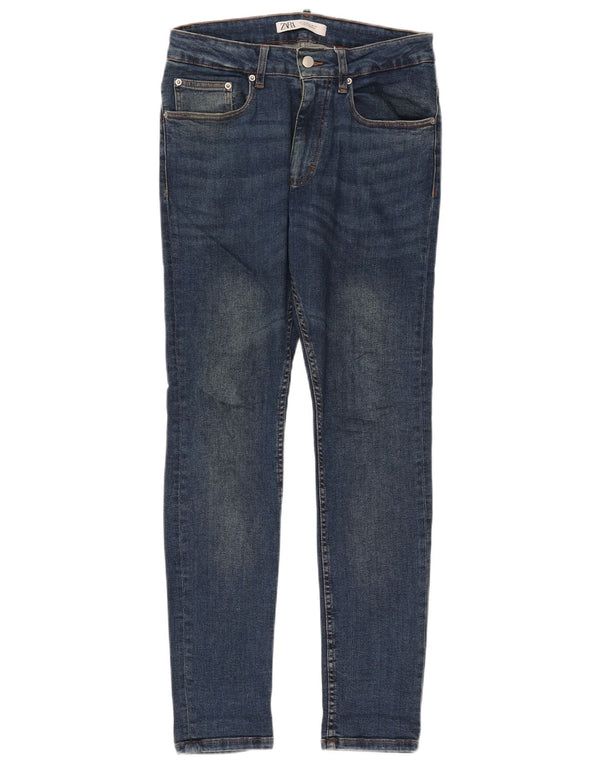 Męskie jeansy obcisłe Zara EU 40 Medium W31 L30 Niebieskie bawełniane